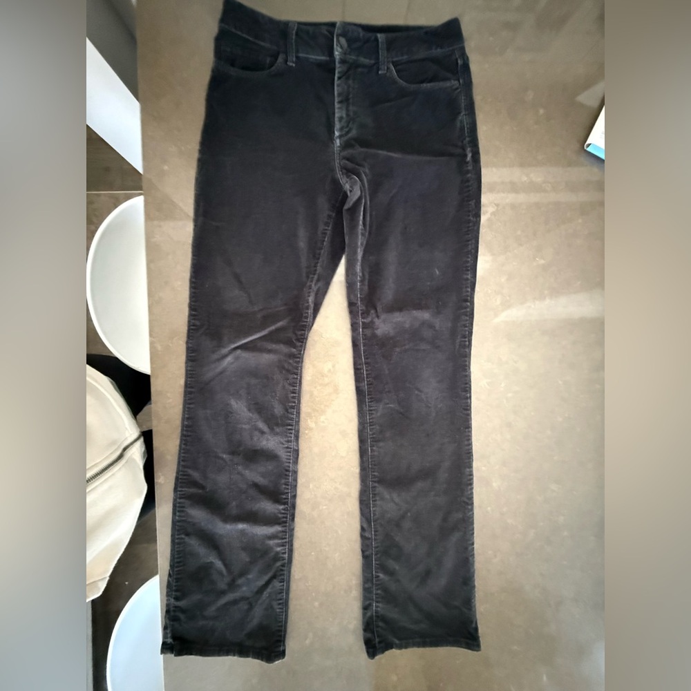 NYDJ Dark Straight Leg Corduroy Jeans - Picture 6 of 11